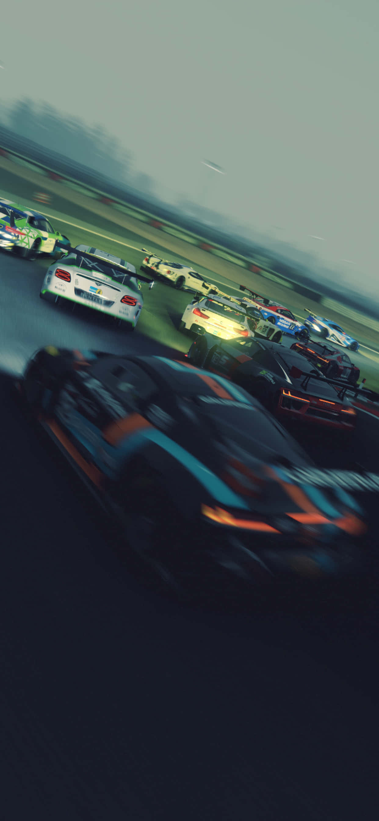 Intră în aventuri palpitante cu iPhone Xs Max și Project Cars 2 Fundal