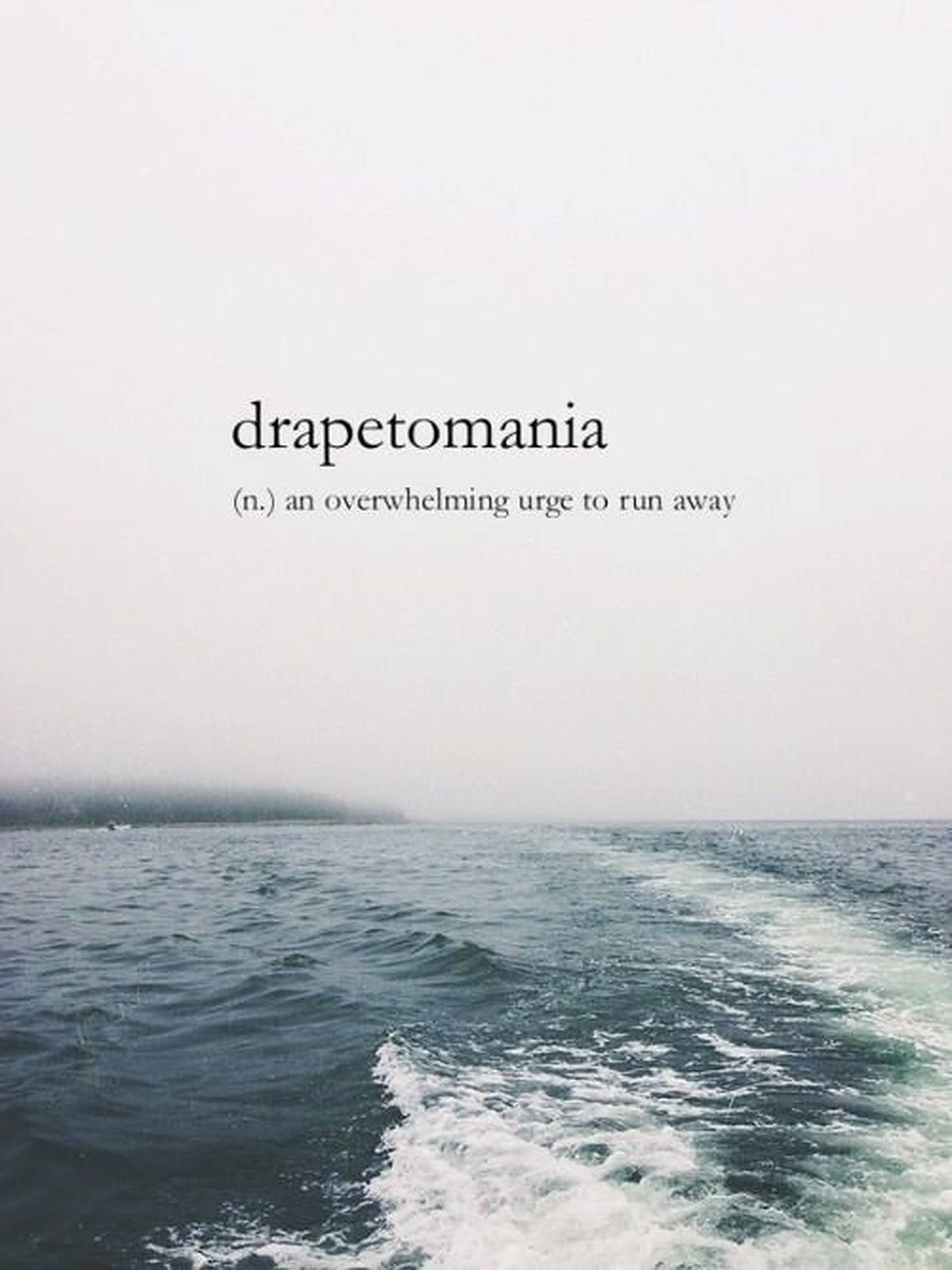 Cuvânt estetic Drapetomania Fundal