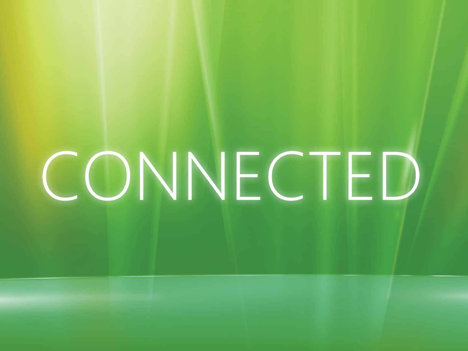 Cuvântul Connected pe fundal verde gradient Fundal