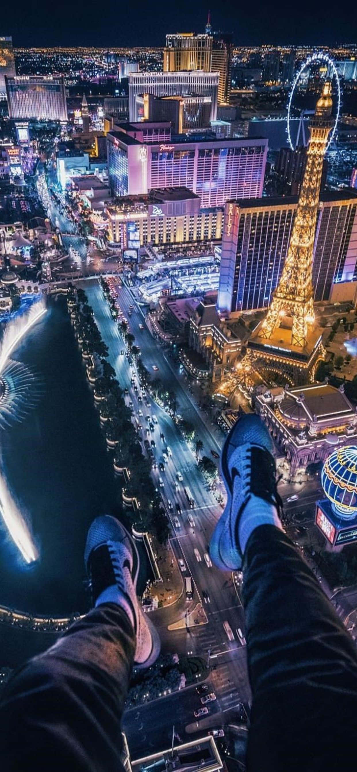 Dă viață stilului tău cu Las Vegas Phone Fundal