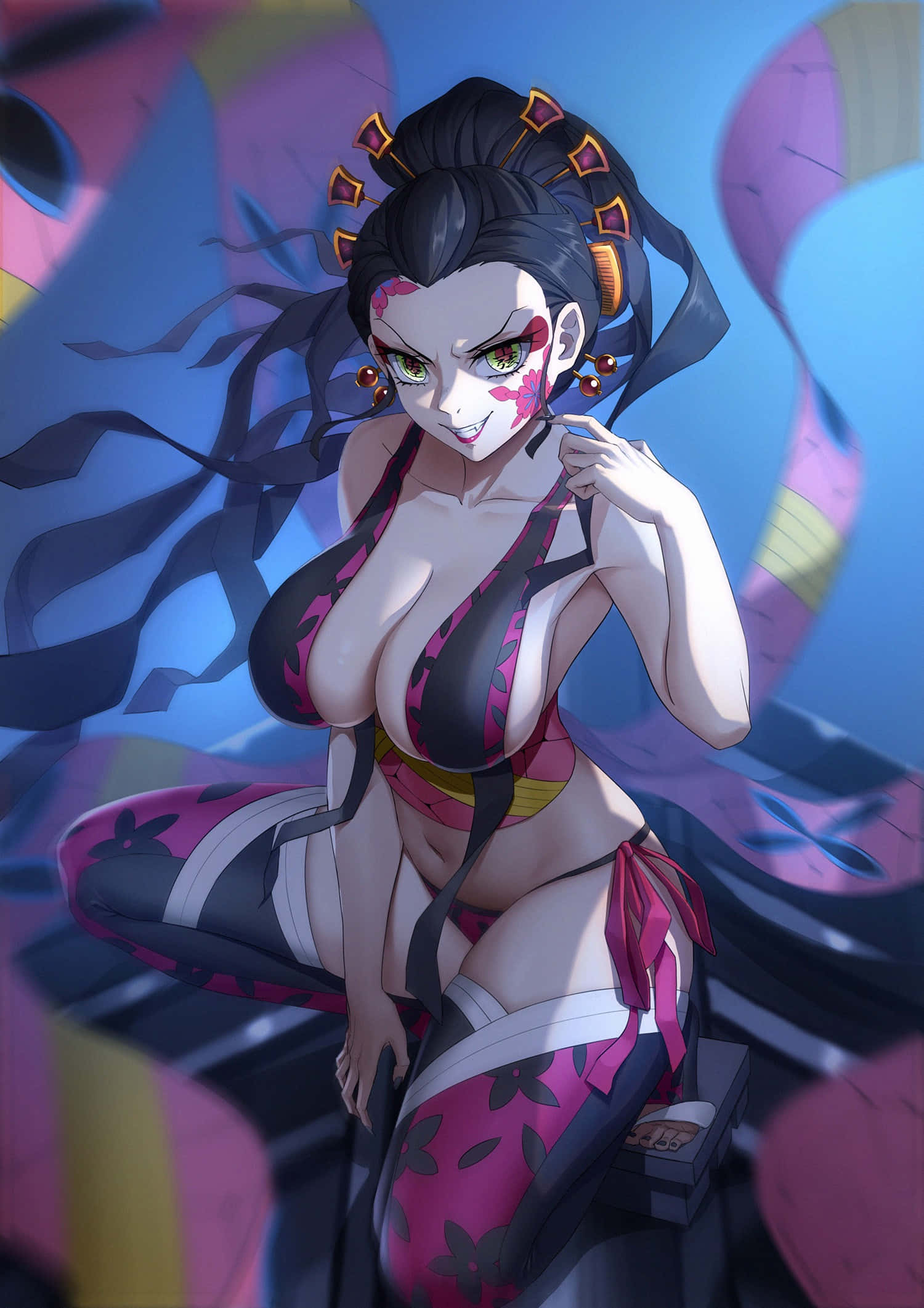 Daki 4K Demon Slayer Fundal