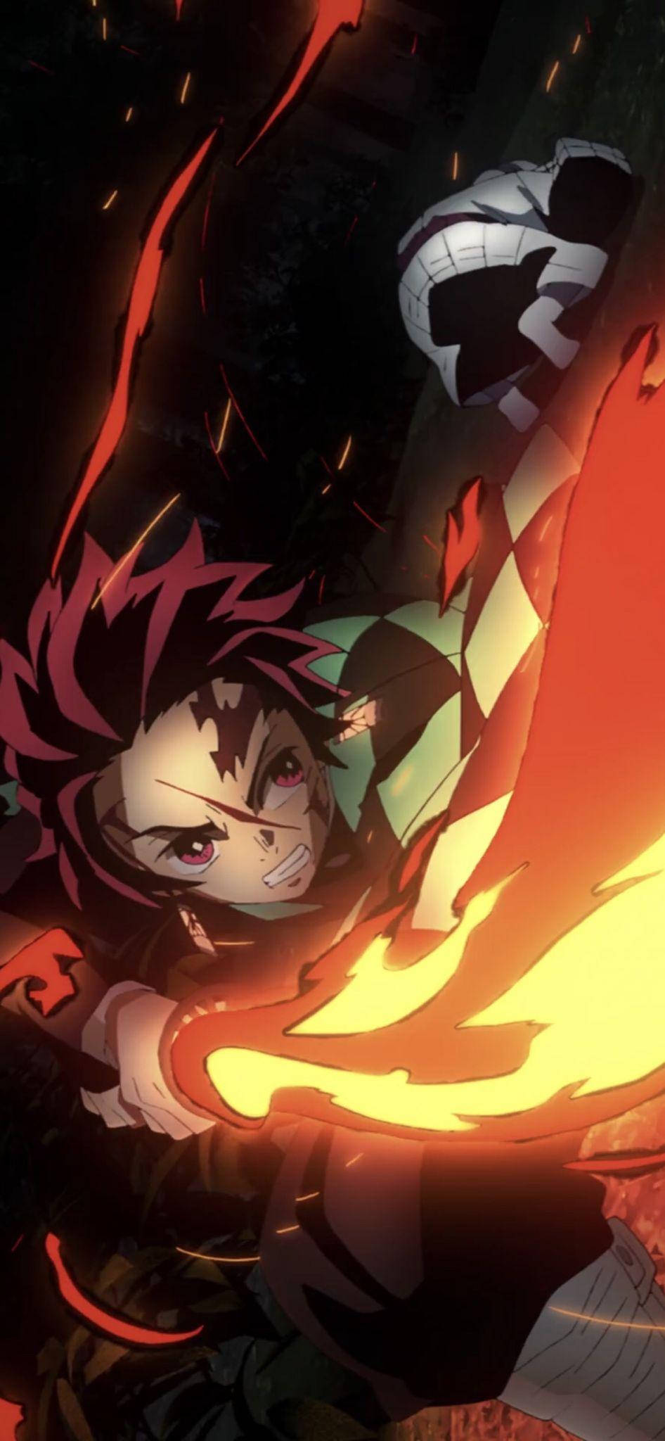 Dansul lui Tanjiro din Demon Slayer Fundal