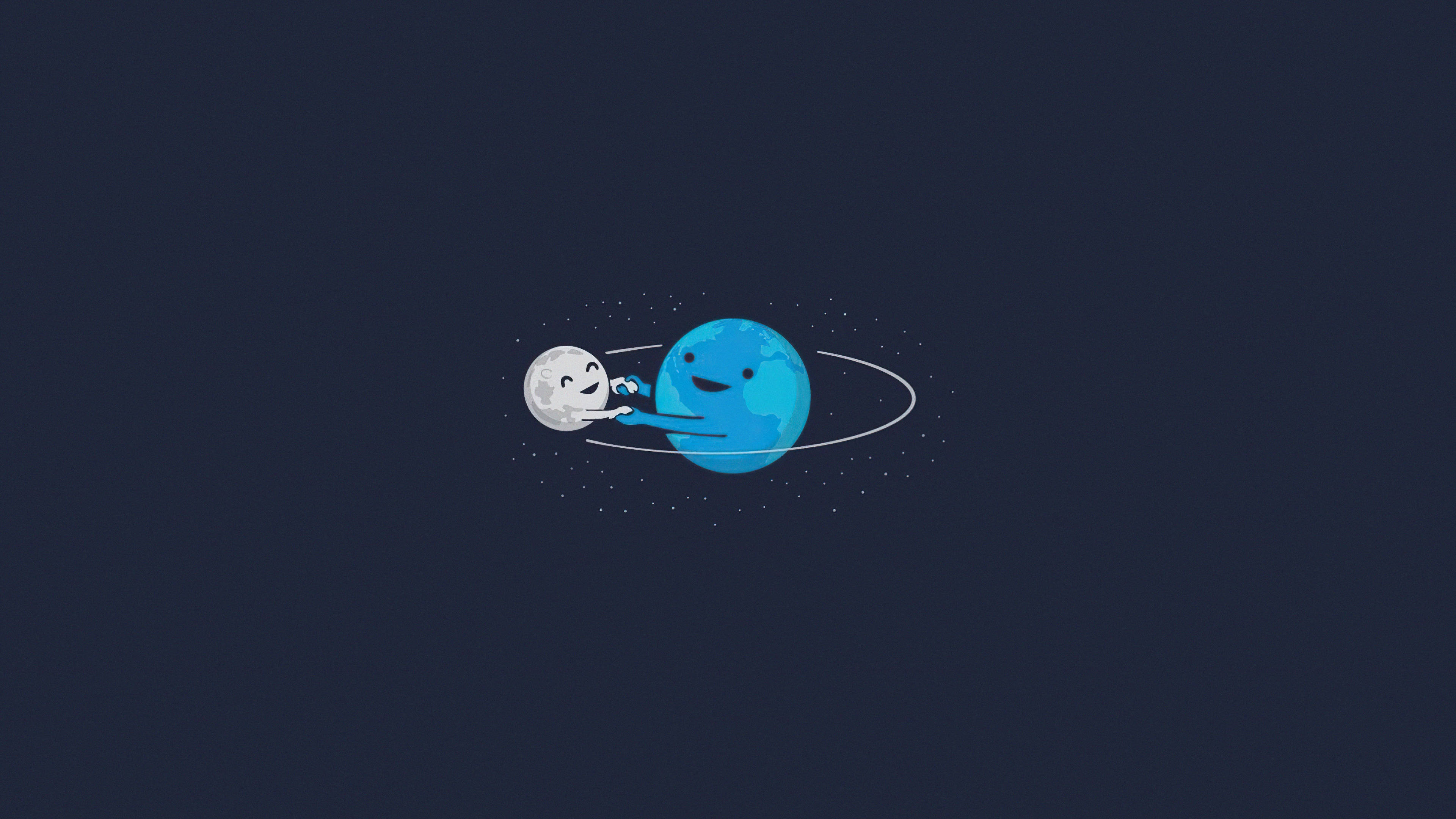 Dansul Planetelor pe Ecranul de Blocare Fundal