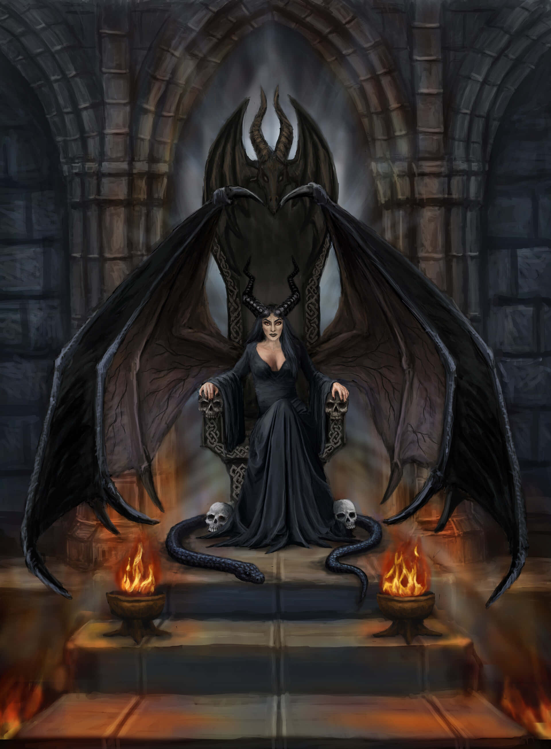 Dark Queen ruling over her mystical empire Fundal