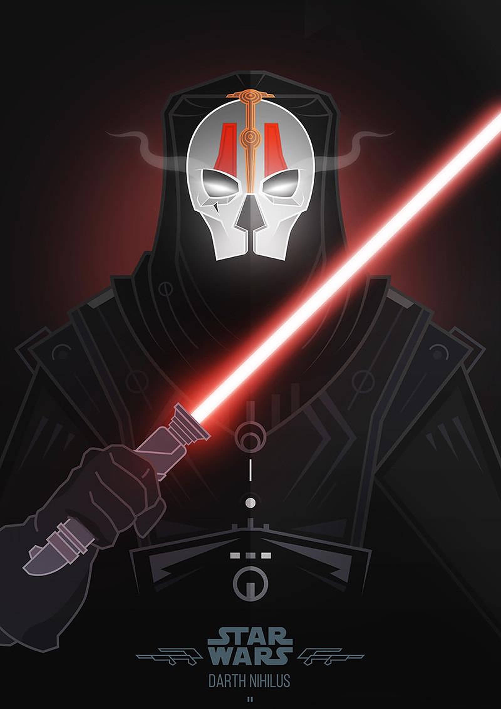 Darth Nihilus Artă Vectorială Fundal