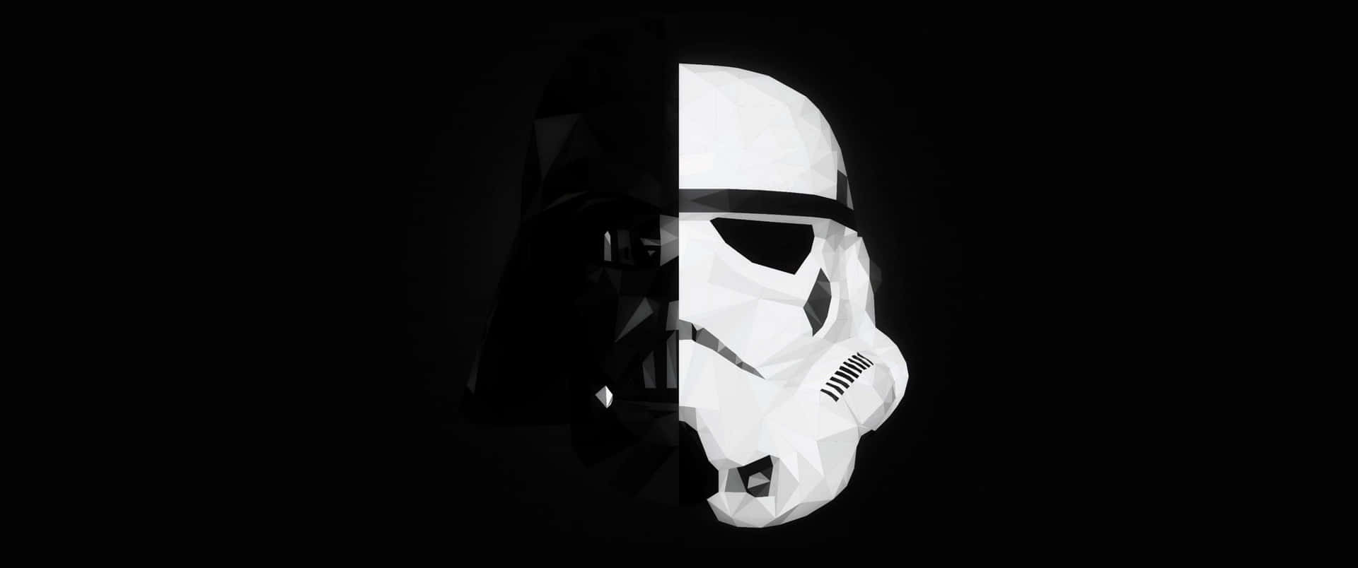 Darth Vader și Stormtrooper Star Wars Dual Monitor Cool Fundal