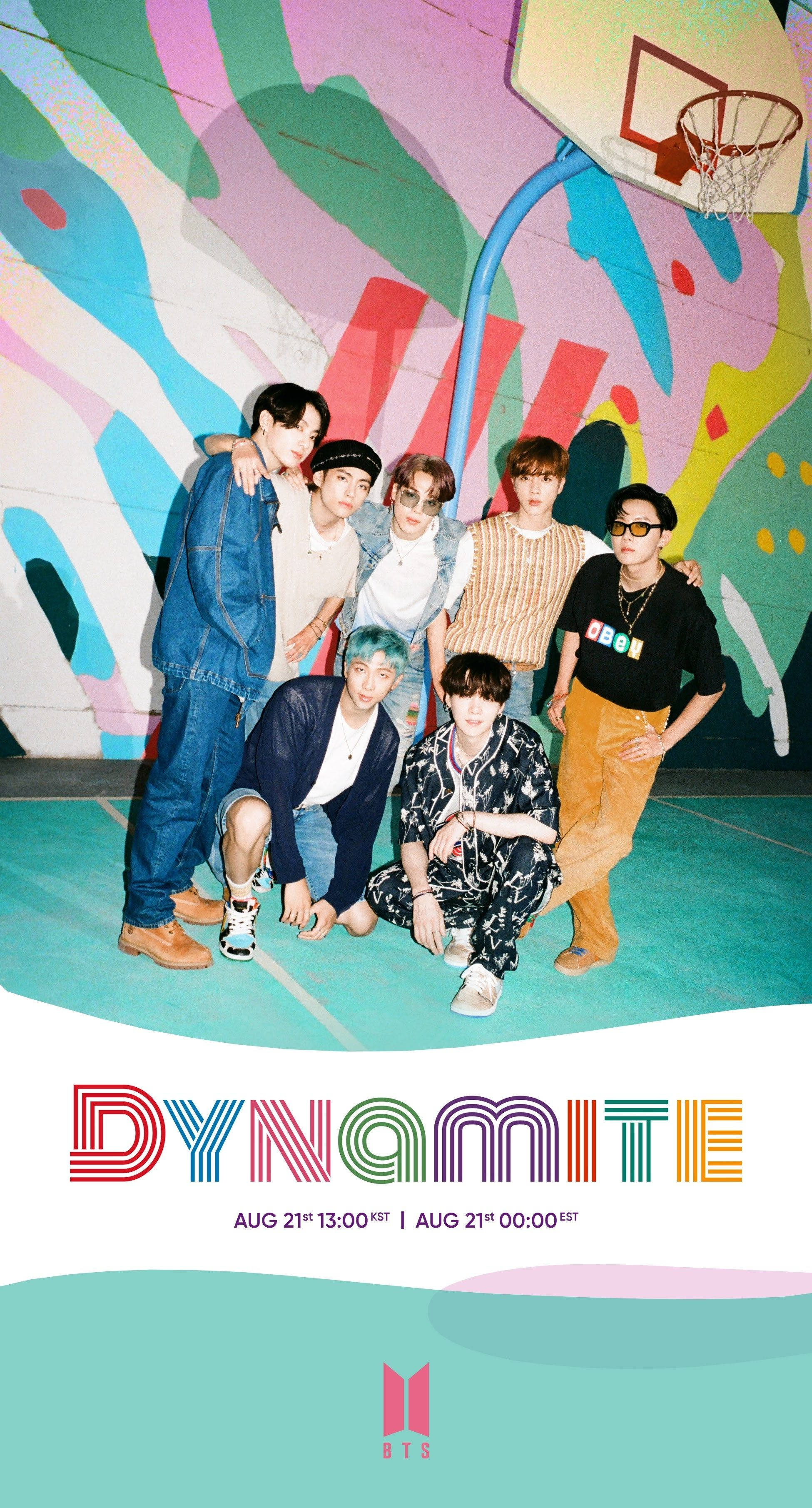 Data oficială de lansare BTS Dynamite Fundal