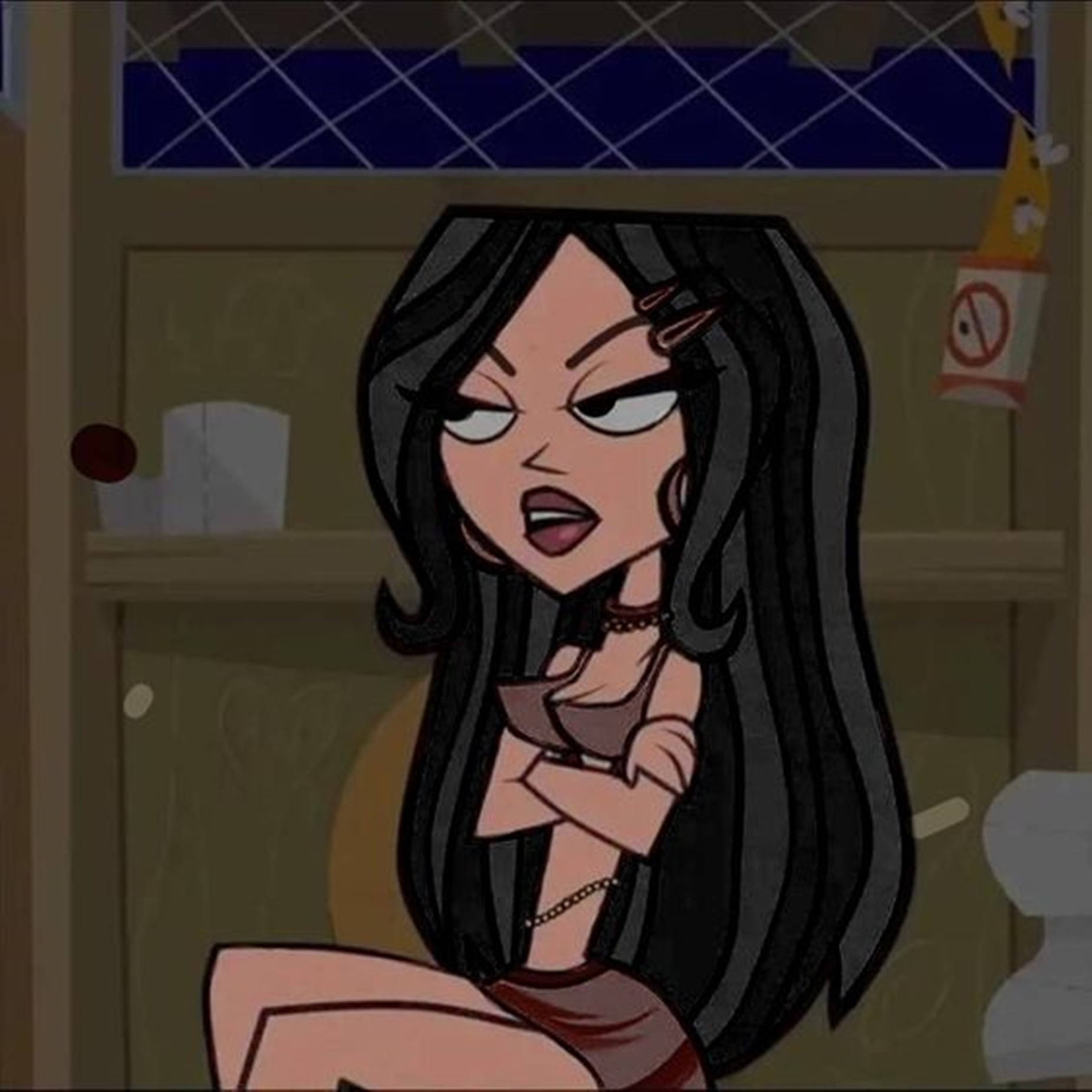 Dawn Total Drama inspirat, PFP fan art unic cool Fundal