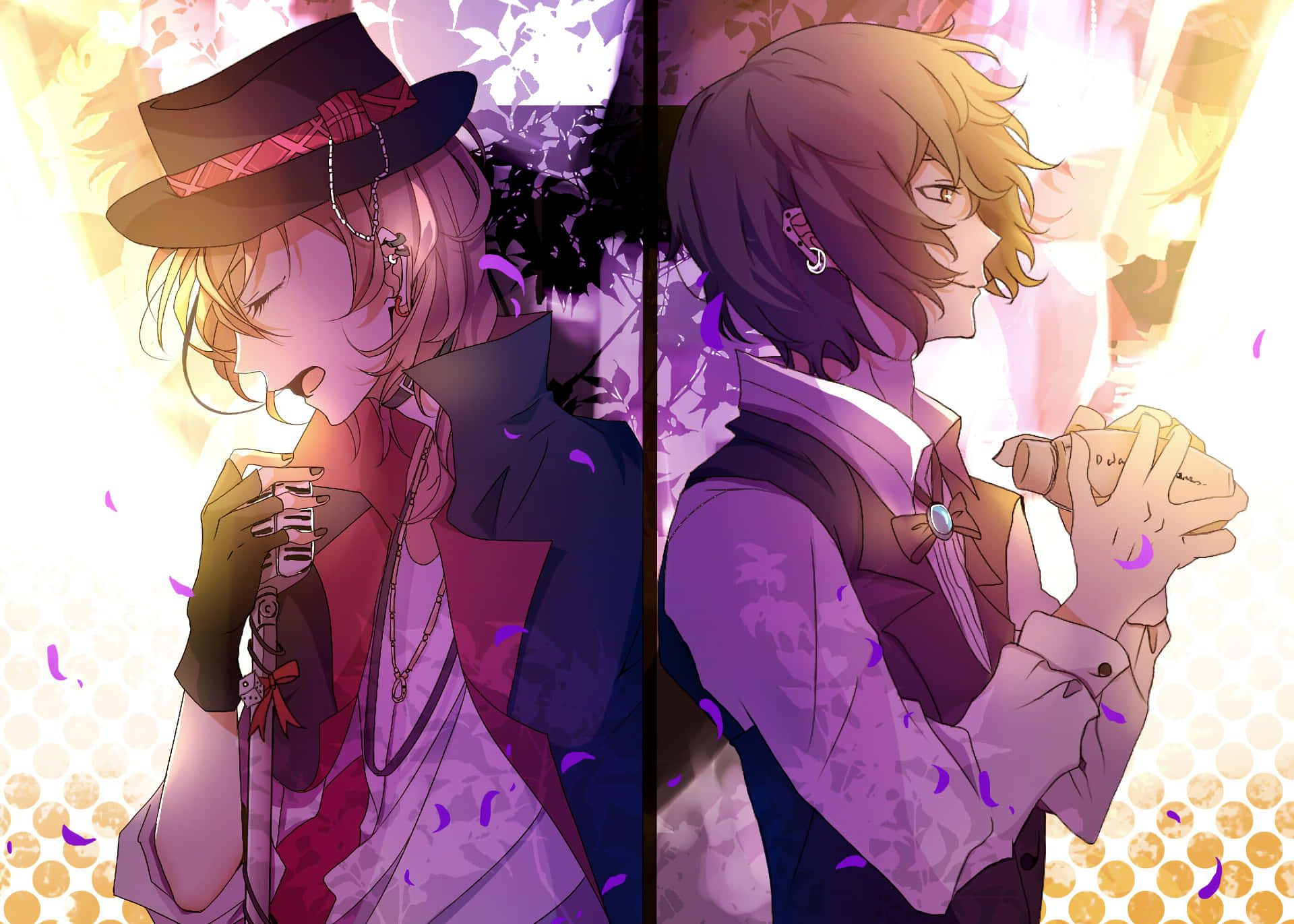 Dazai Osamu și Chuuya Nakahara Fanart Fundal
