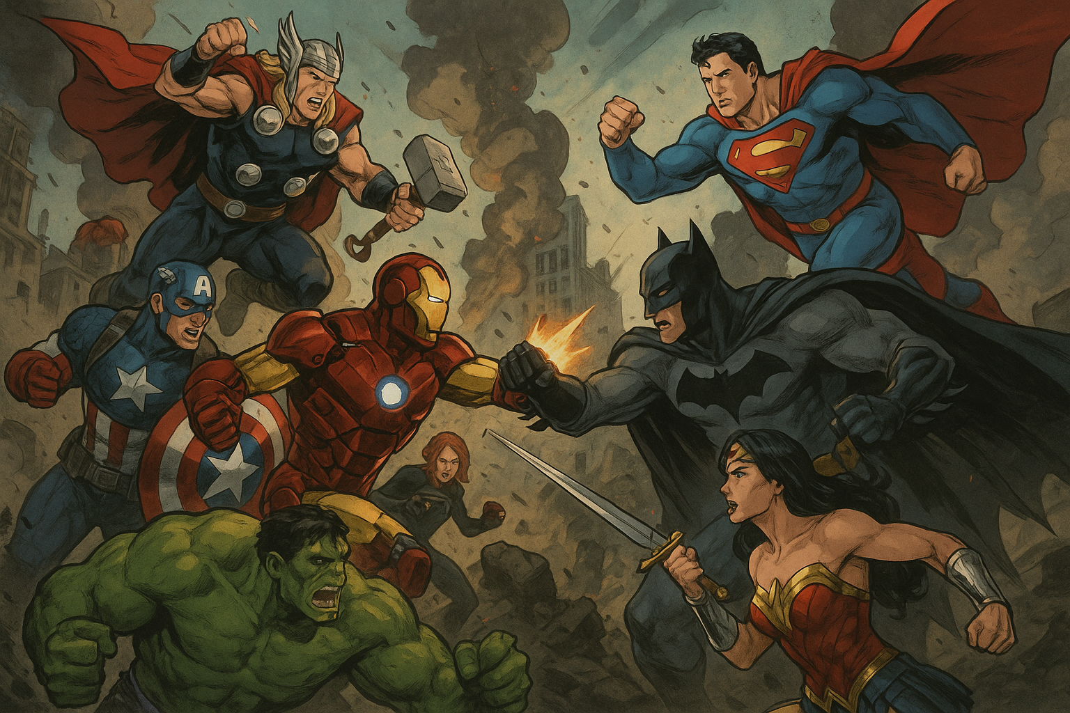 DC VS MARVEL CINE CÂȘTIGĂ??? Fundal