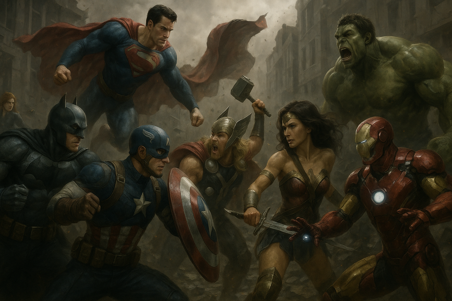 DC VS MARVEL REALIST Fundal