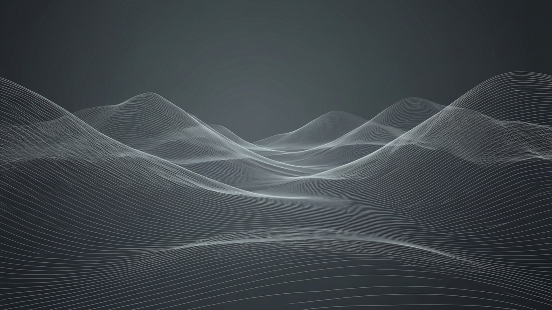 Dealuri Gri Wireframe Fundal