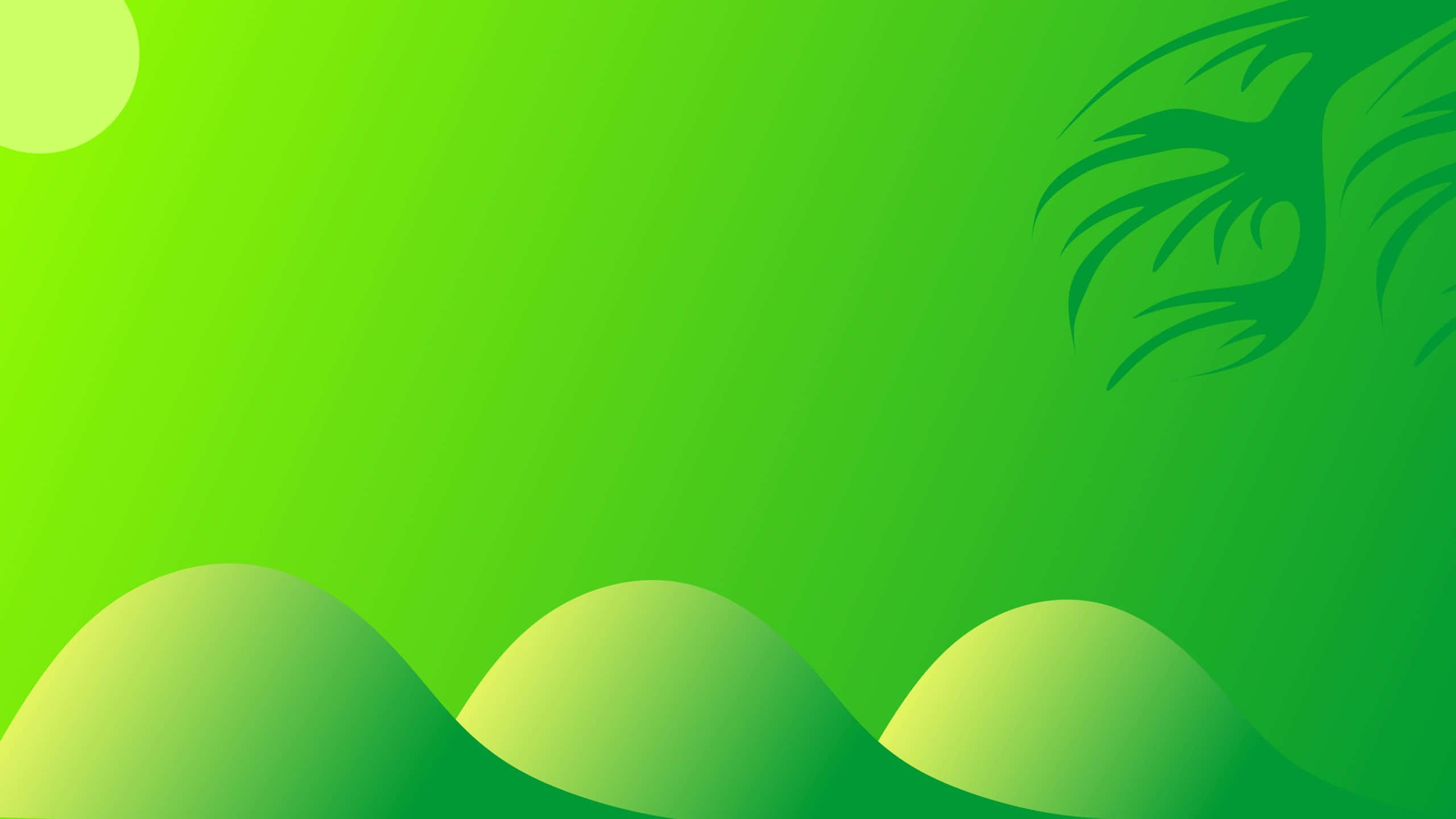 Dealuri Verde Deschis în Fundal de Artă Digitală Fundal