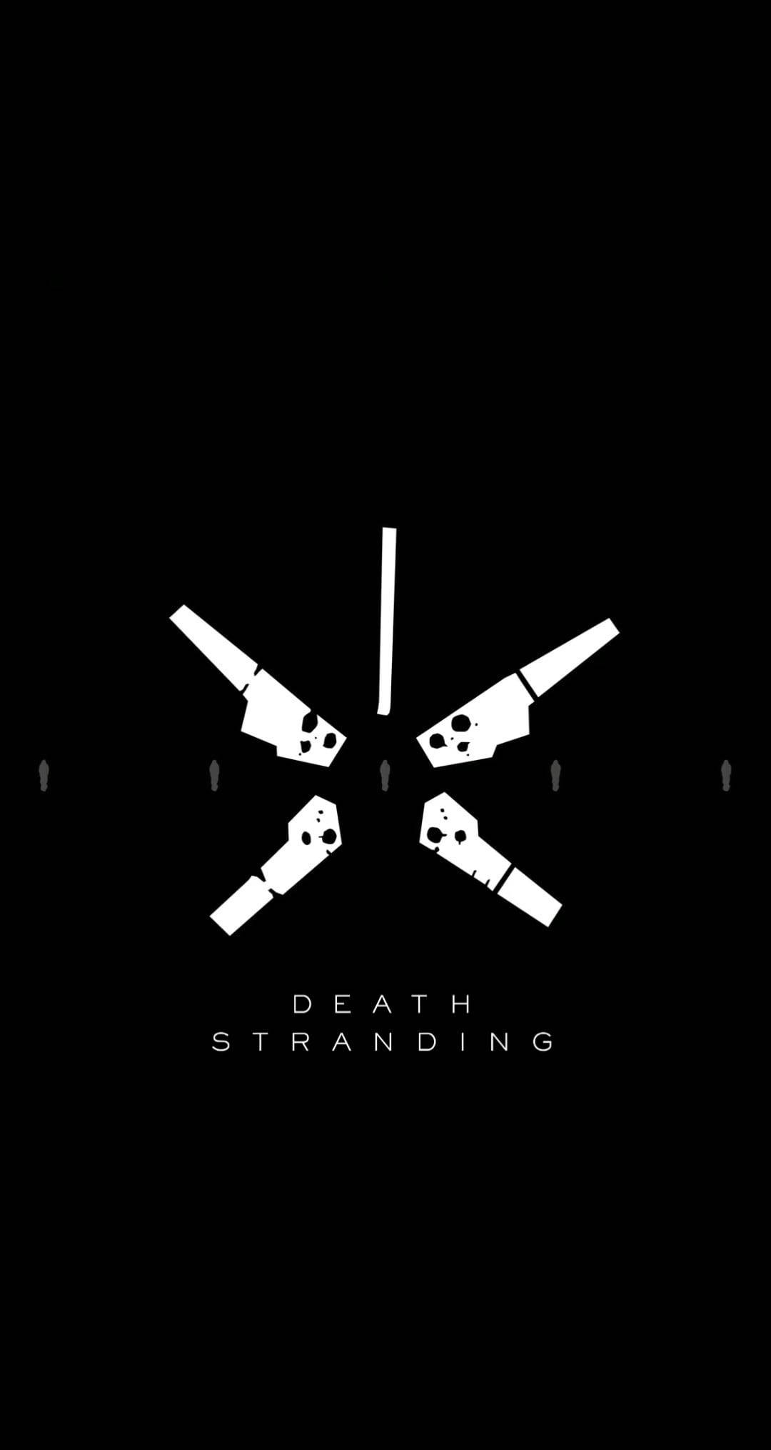Death Stranding Minimalist Artă iPhone Fundal