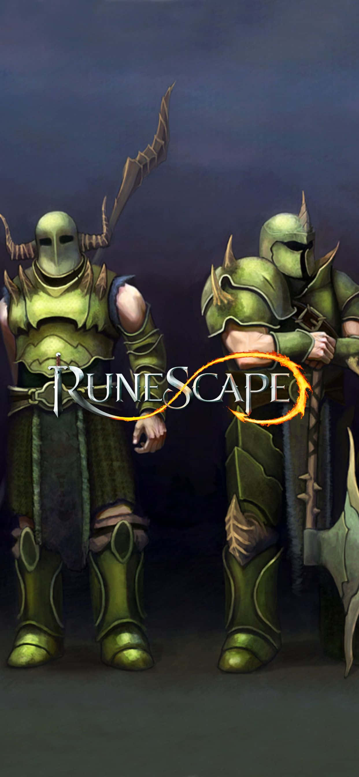 Deblochează noul iPhone XS Max pentru a explora lumea nesfârșită a Runescape Fundal