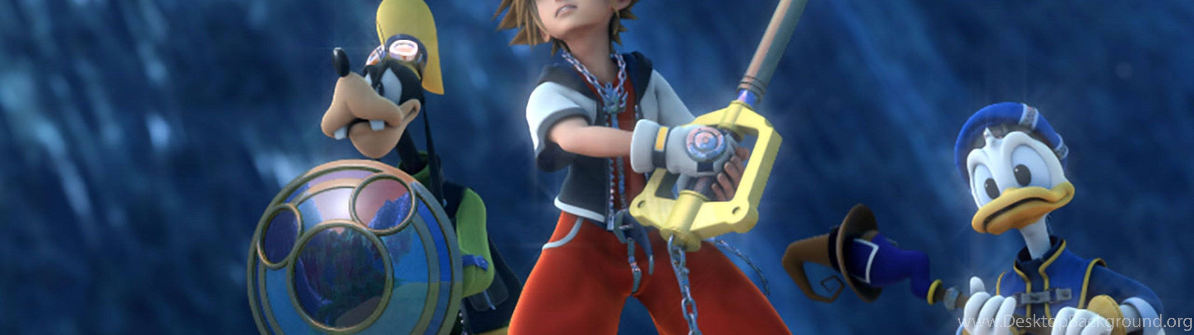 Deblochează o lume de aventuri alături de Sora, Donald Duck și Goofy în Kingdom Hearts 3 Fundal