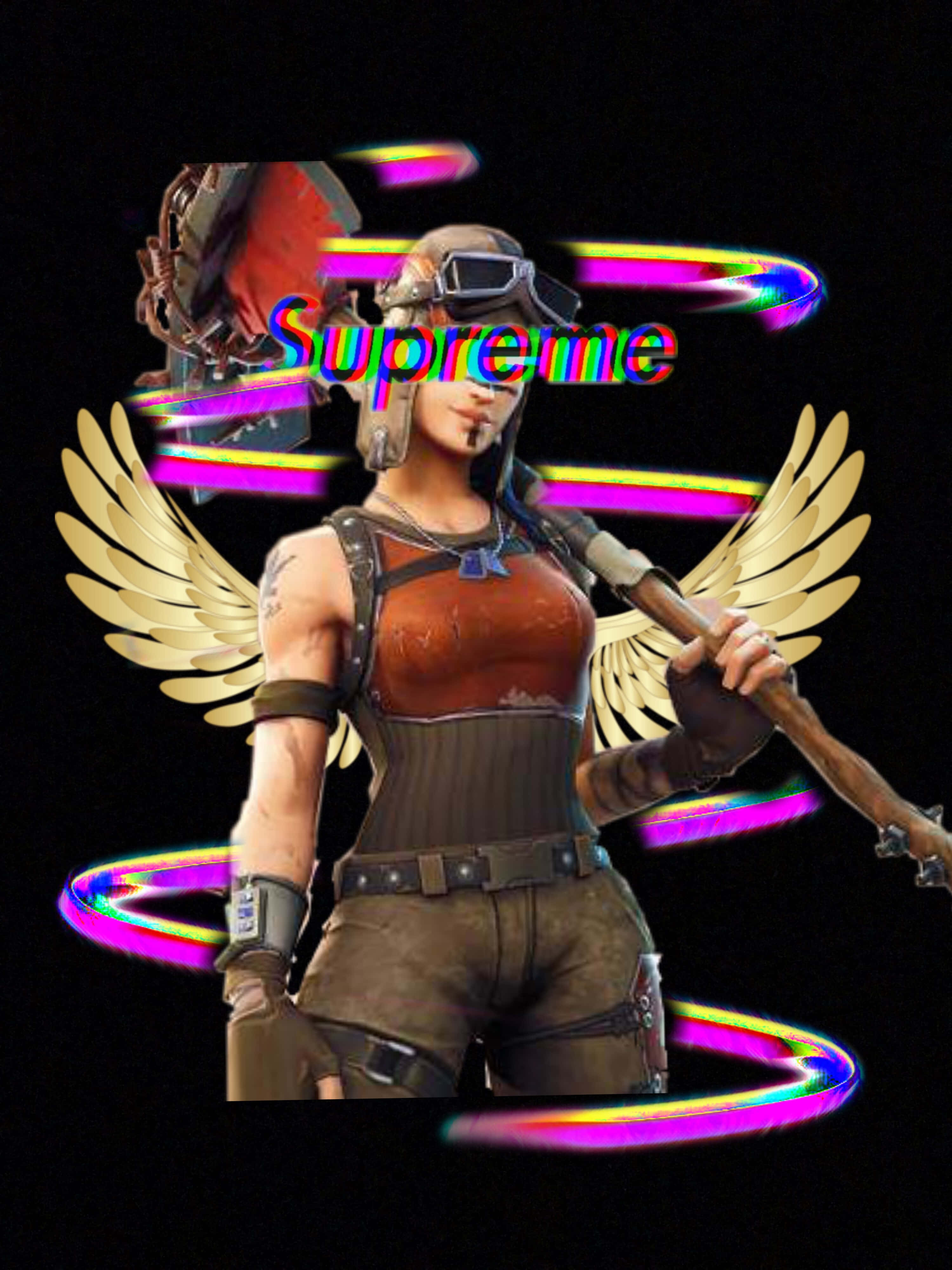 Deblochează-ți spiritul de războinic cu Supreme Fortnite Fundal