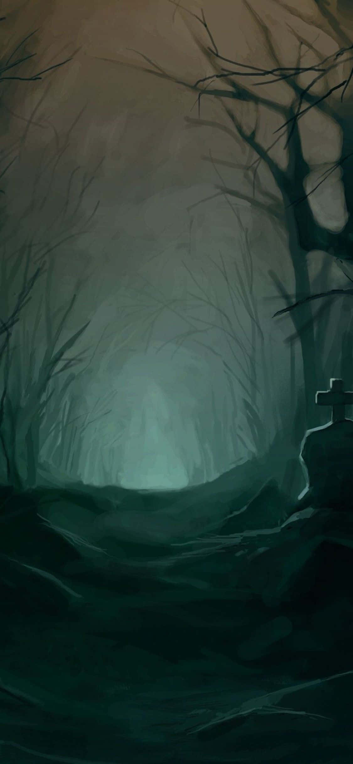 Deblochează un nou mod de a sărbători Halloween-ul cu acest amazing Spooky iPhone! Fundal