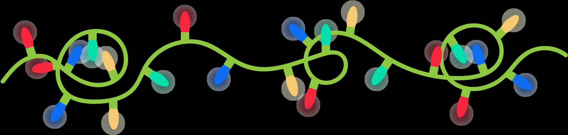 Decoratiuni colorate de lumini de Craciun Fundal