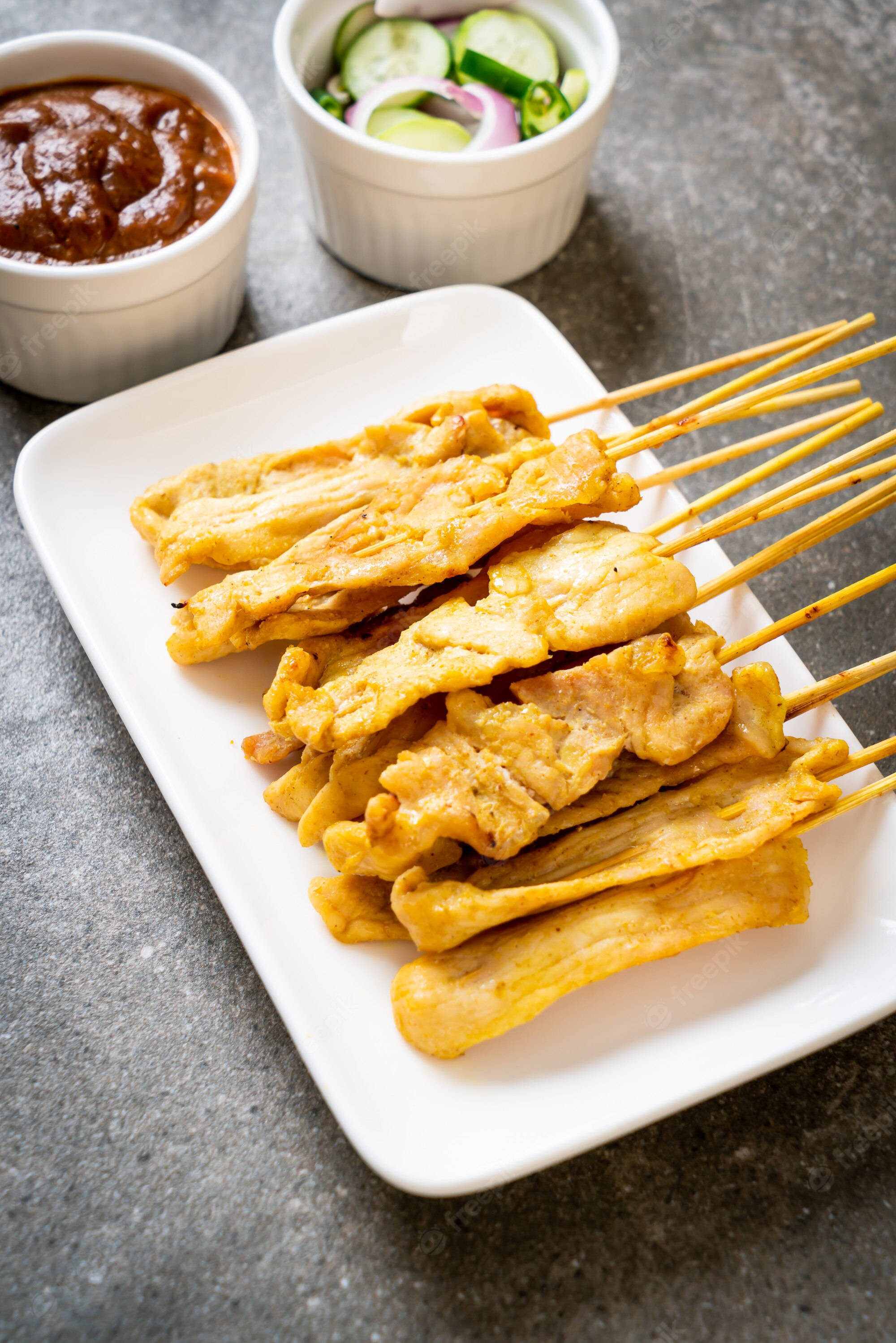 Delicios Chicken Satay - Un Gust de Asia de Sud-Est Fundal