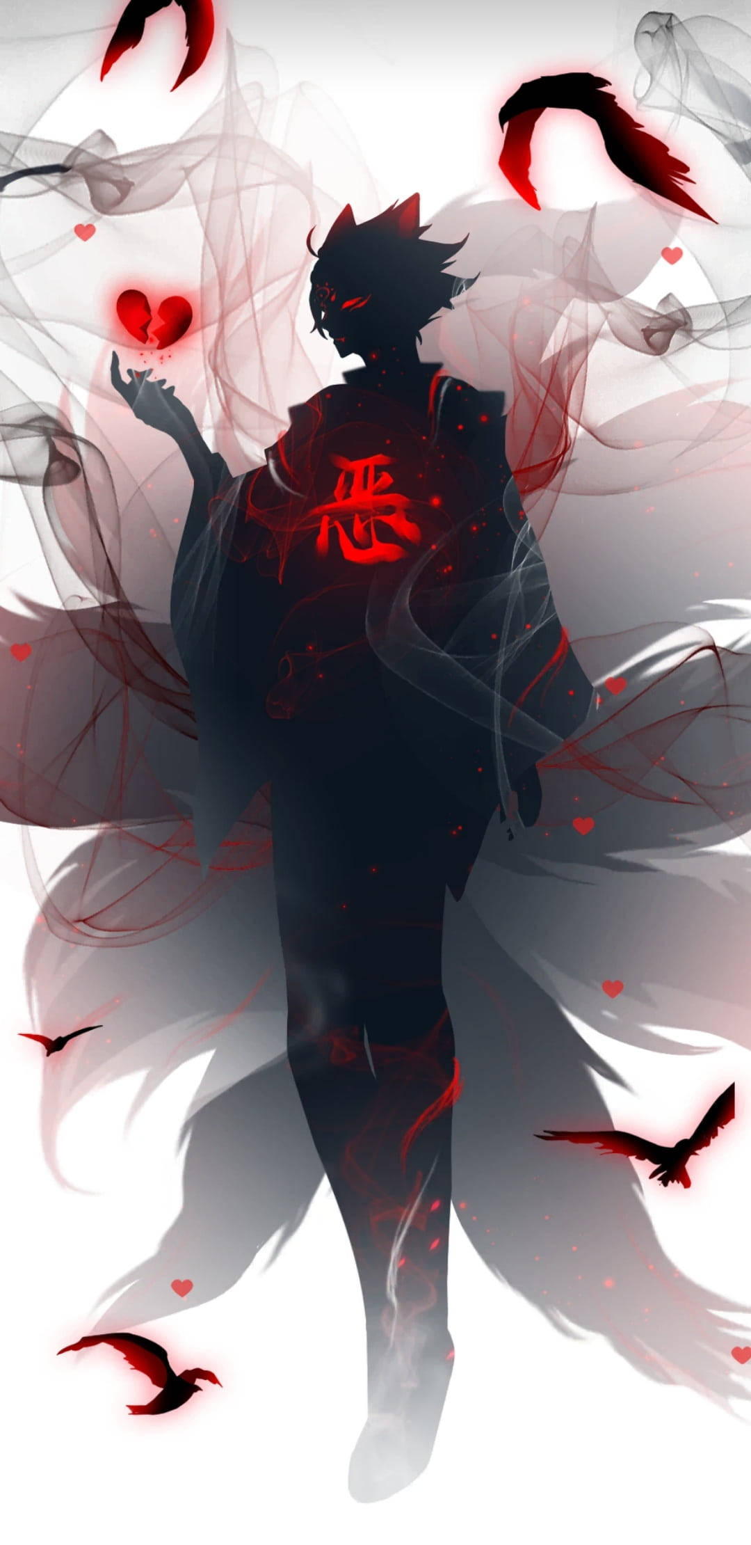 Demon de umbră anime Fundal