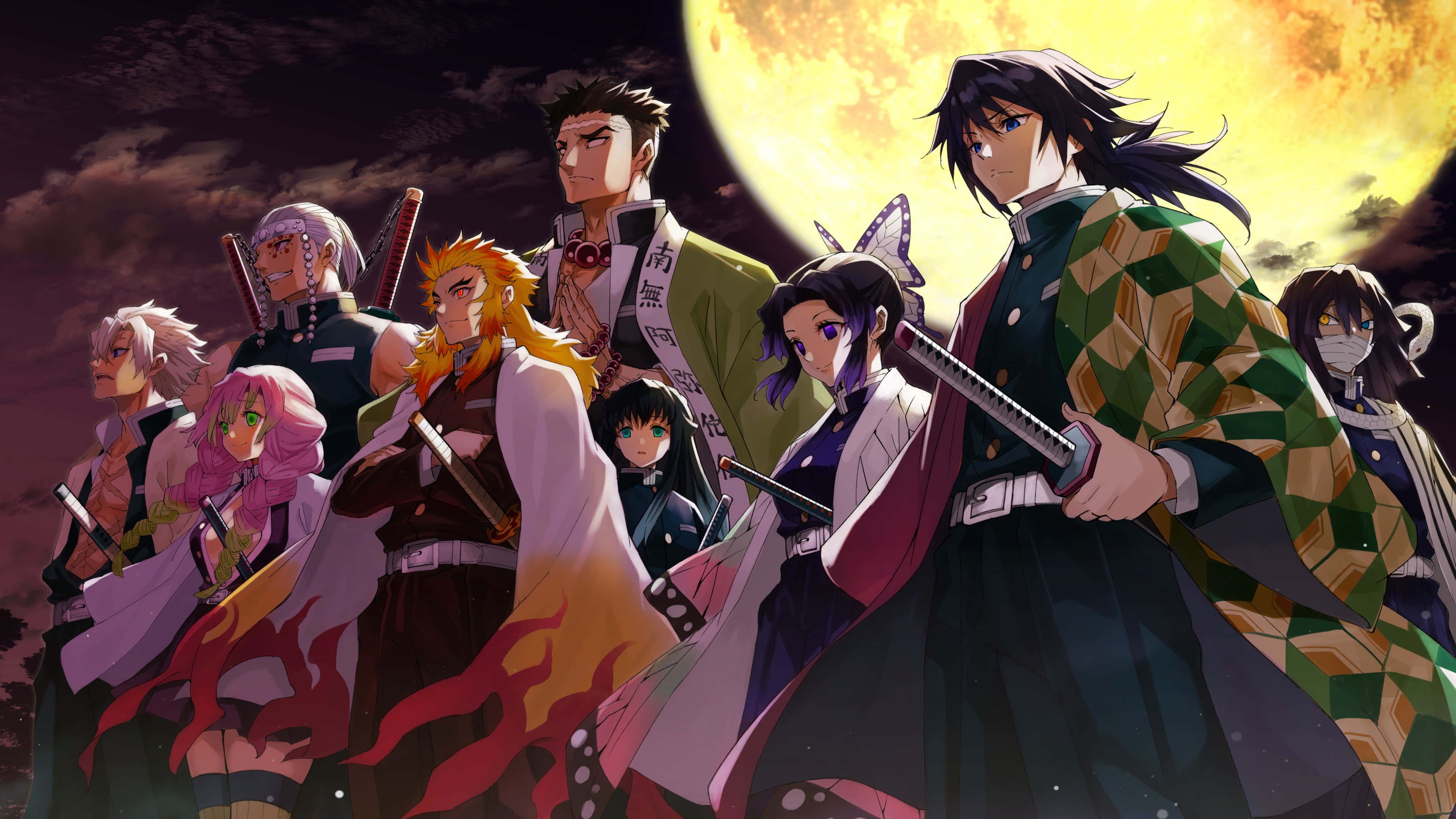 "Demon Slayer: Kimetsu no Yaiba în 4K" Fundal