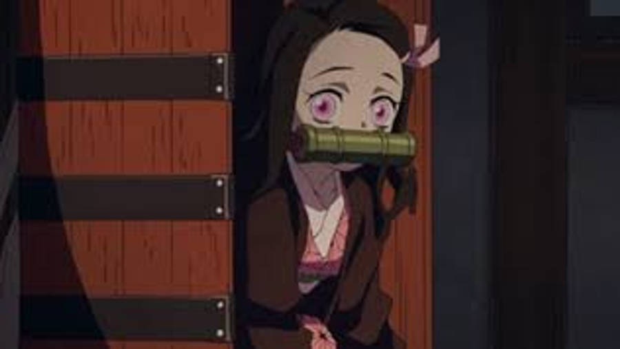 Demon Slayer Nezuko Coș Nou Fundal