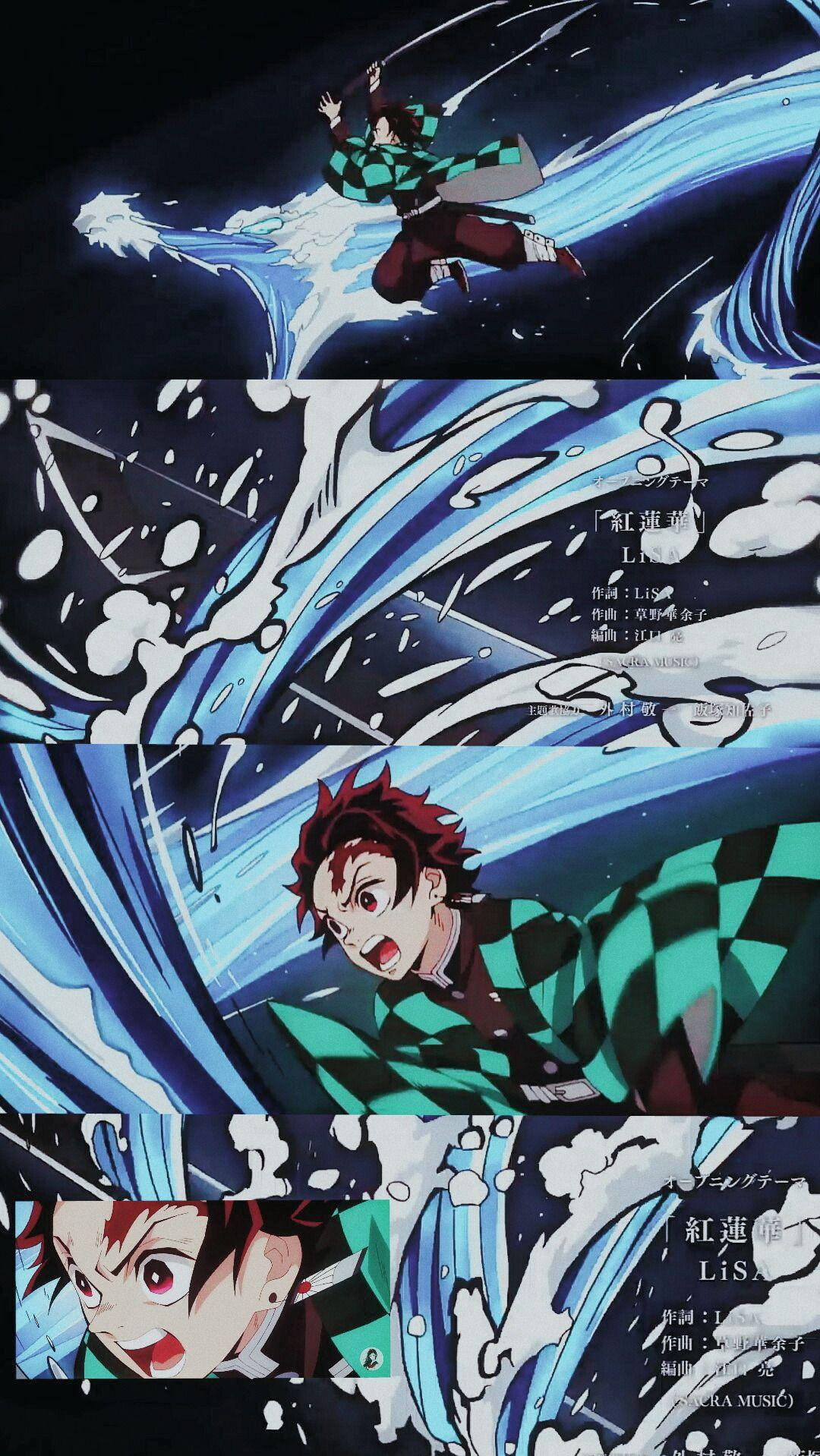 Demon Slayer Tanjiro Lovitura Fundal