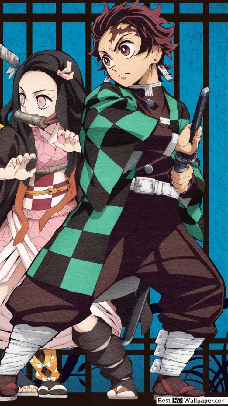 Demon Slayer Tanjiro Protejează Fundal
