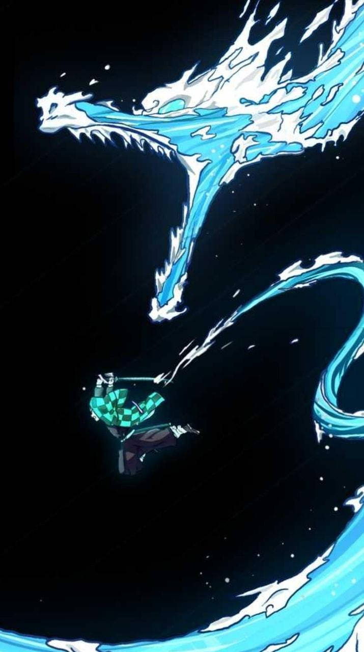 Demon Slayer Tanjiro A Zecea Formă Fundal