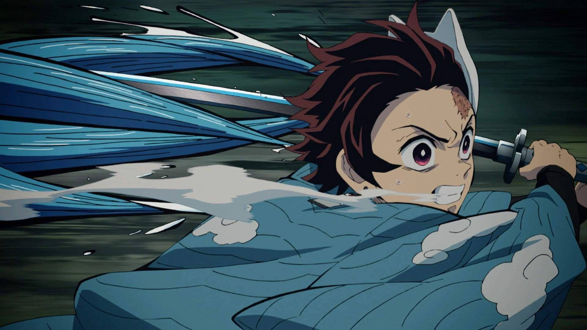 Demon Slayer Tanjiro A Treia Formă Fundal