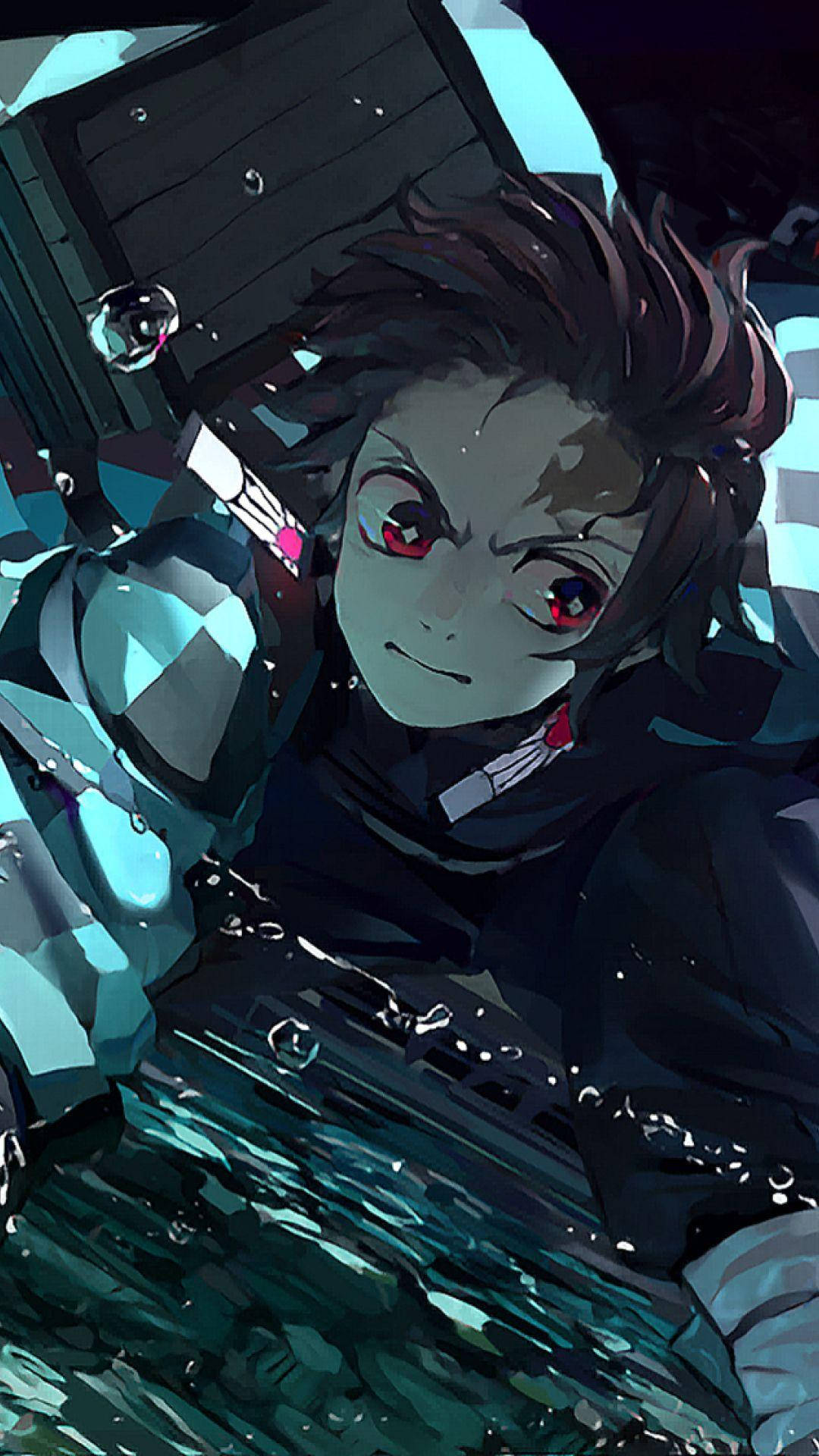 Demon Slayer Tanjiro Optimea Formă Fundal