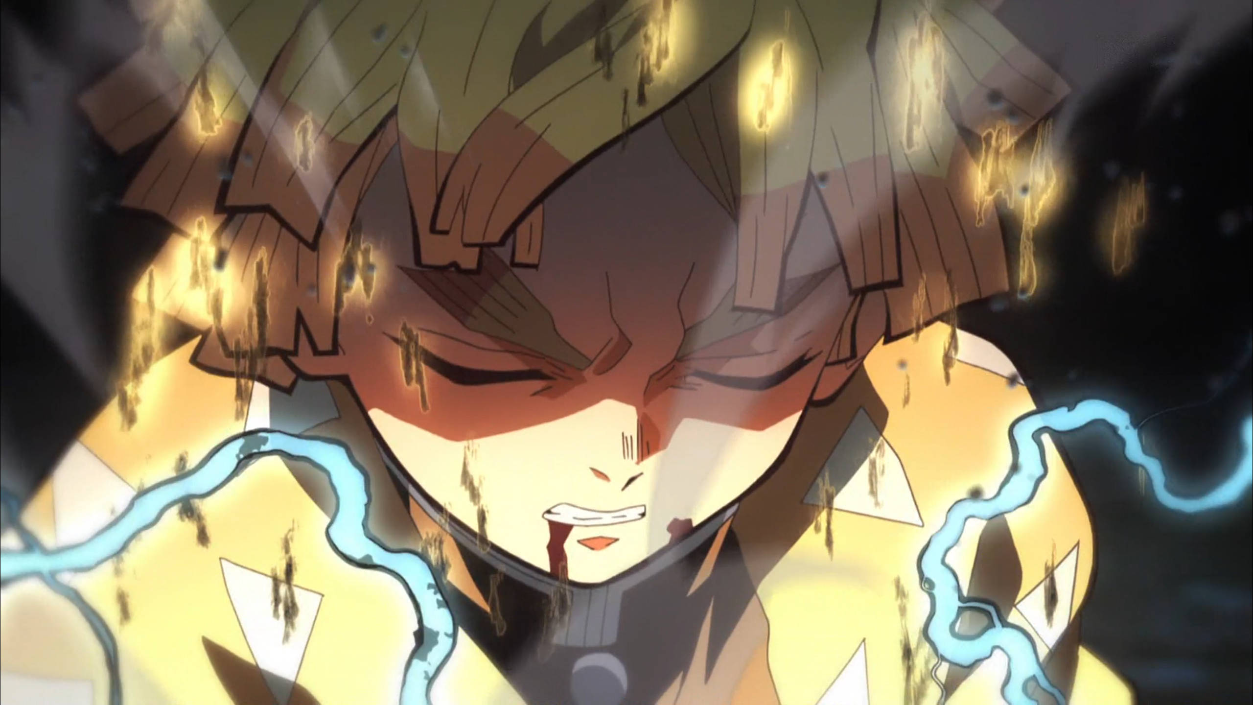 Demon Slayer Zenitsu Rănit Fundal