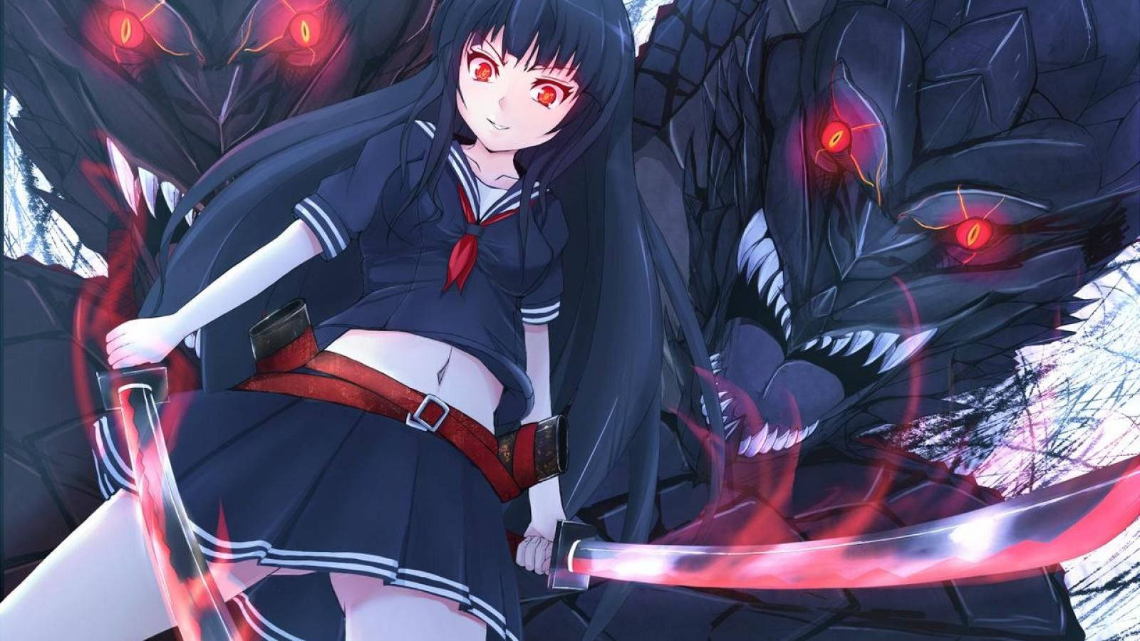 Demonul Anime Akame Fundal