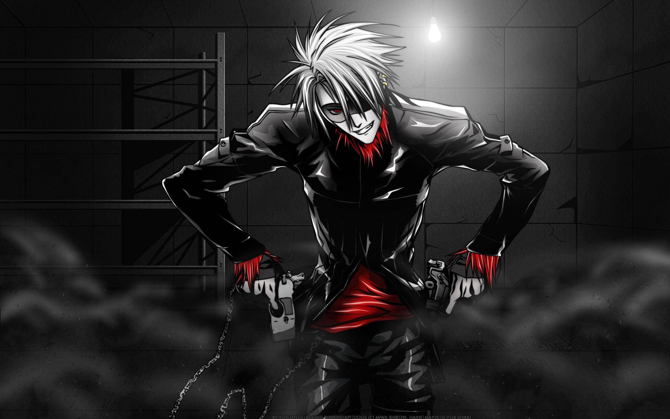 Demonul anime Haine Rammsteiner Fundal