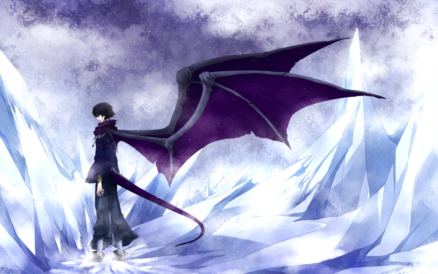Demonul anime Heiden Akuma Fundal