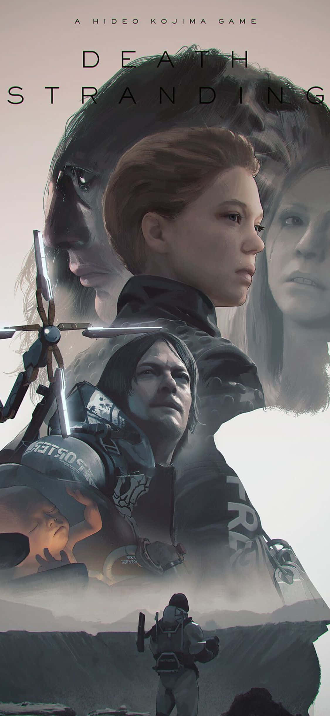 Descoperiți misterele Death Stranding pe iPhone X Fundal