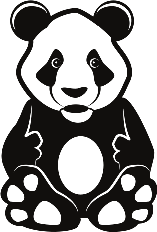 Desen adorabil cu panda Fundal