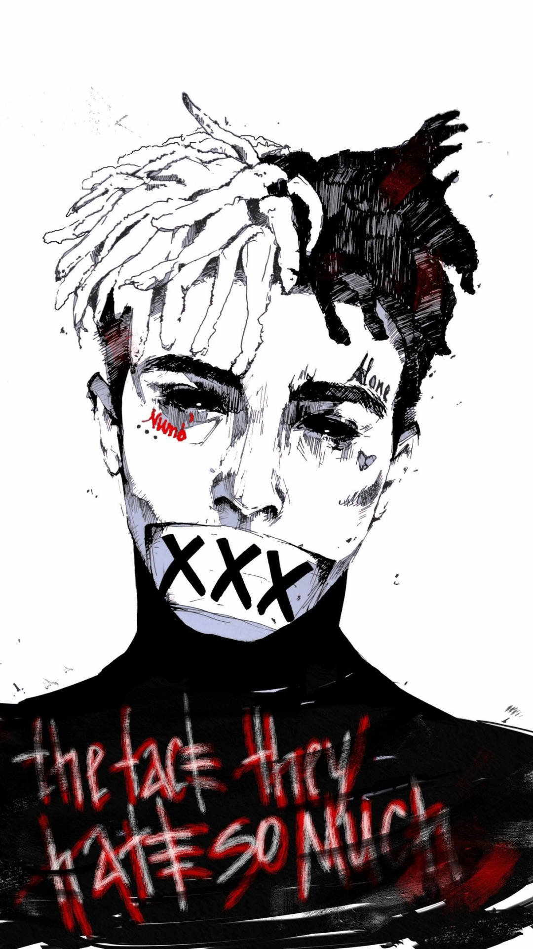 Desen anime Xxxtentacion Fundal
