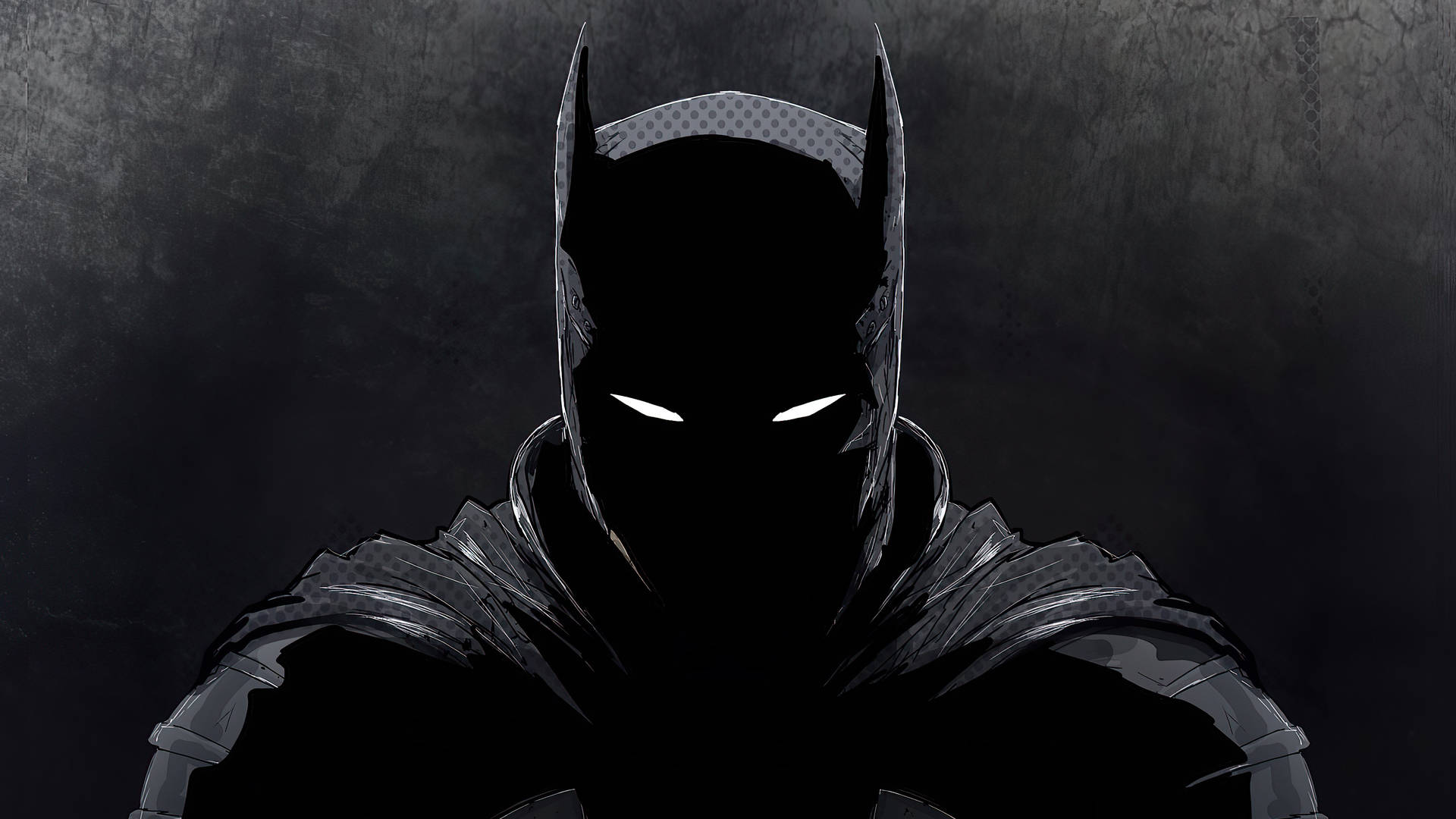Desen Batman Negru pe Laptop Întunecat Fundal
