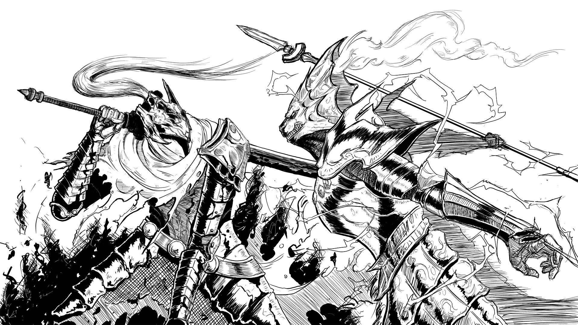 Desen Cool Dark Souls Fundal