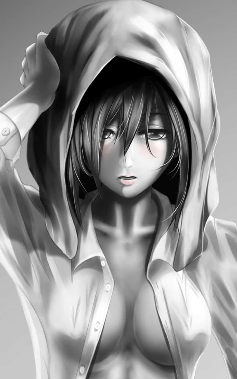 Desen cu Mikasa și prosopul din anime Fundal
