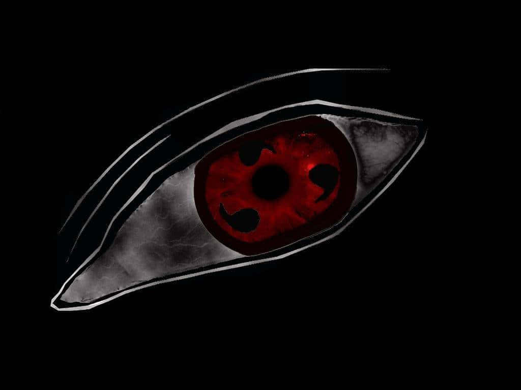 Desen cu Ochiul Sharingan Roșu Fundal