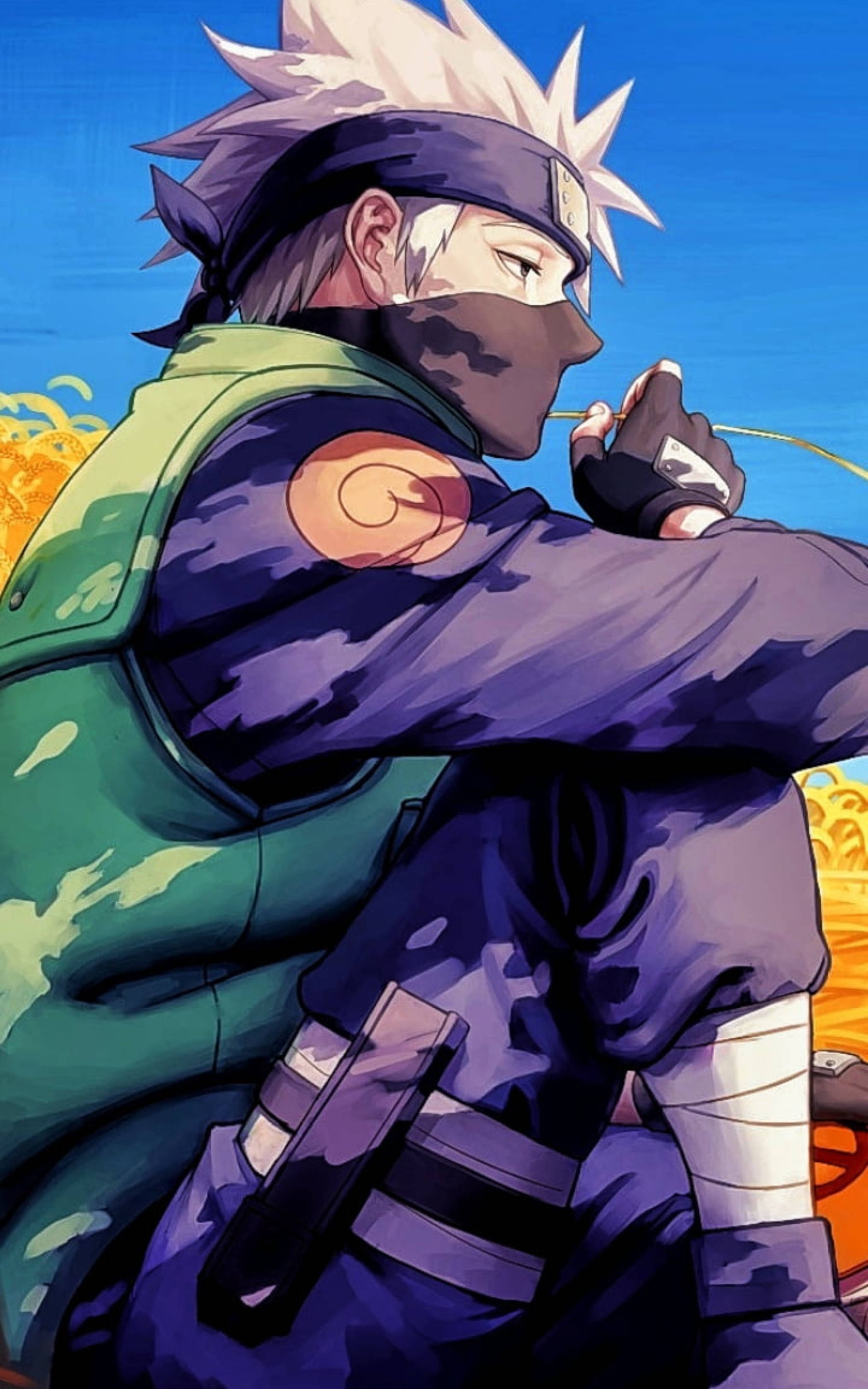 Desen digital cool al lui Kakashi Fundal