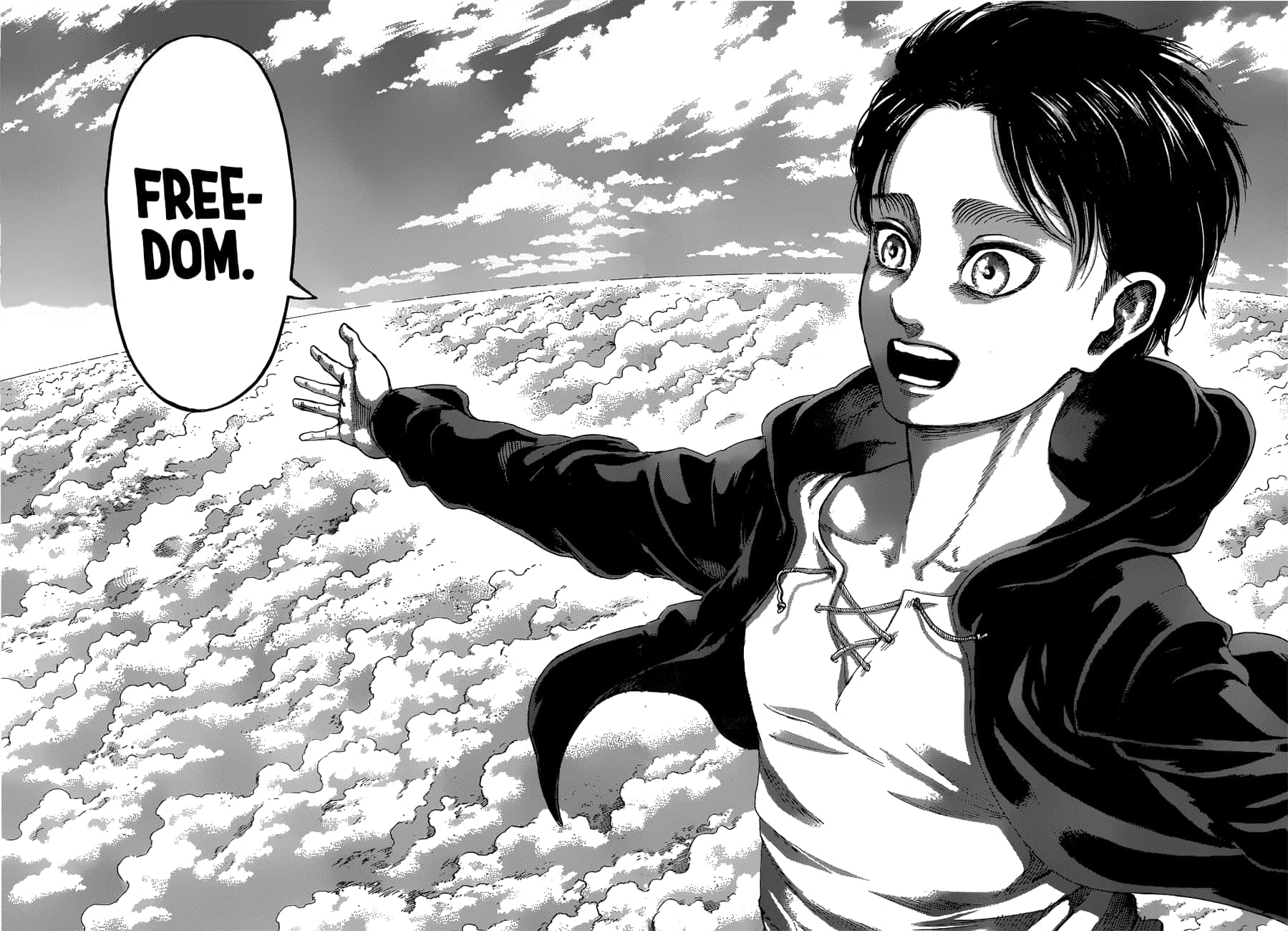 Desen Eren din manga Aot Fundal