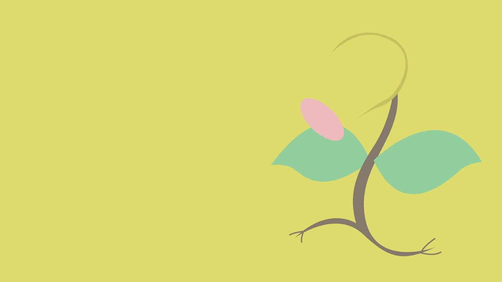 Desen estetic minimalist Bellsprout pentru desktop Fundal