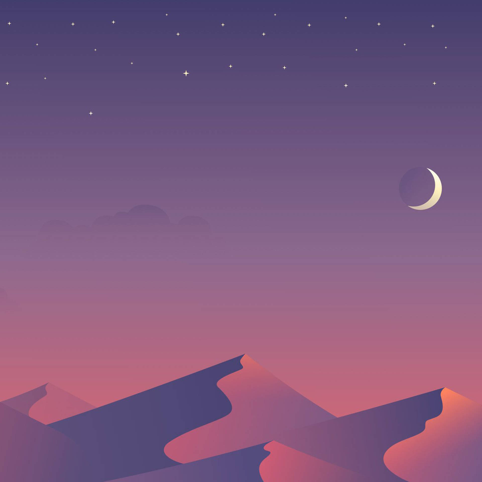 Tapet estetic deșert minimalist pentru iPad — Estetic iPad Fundal