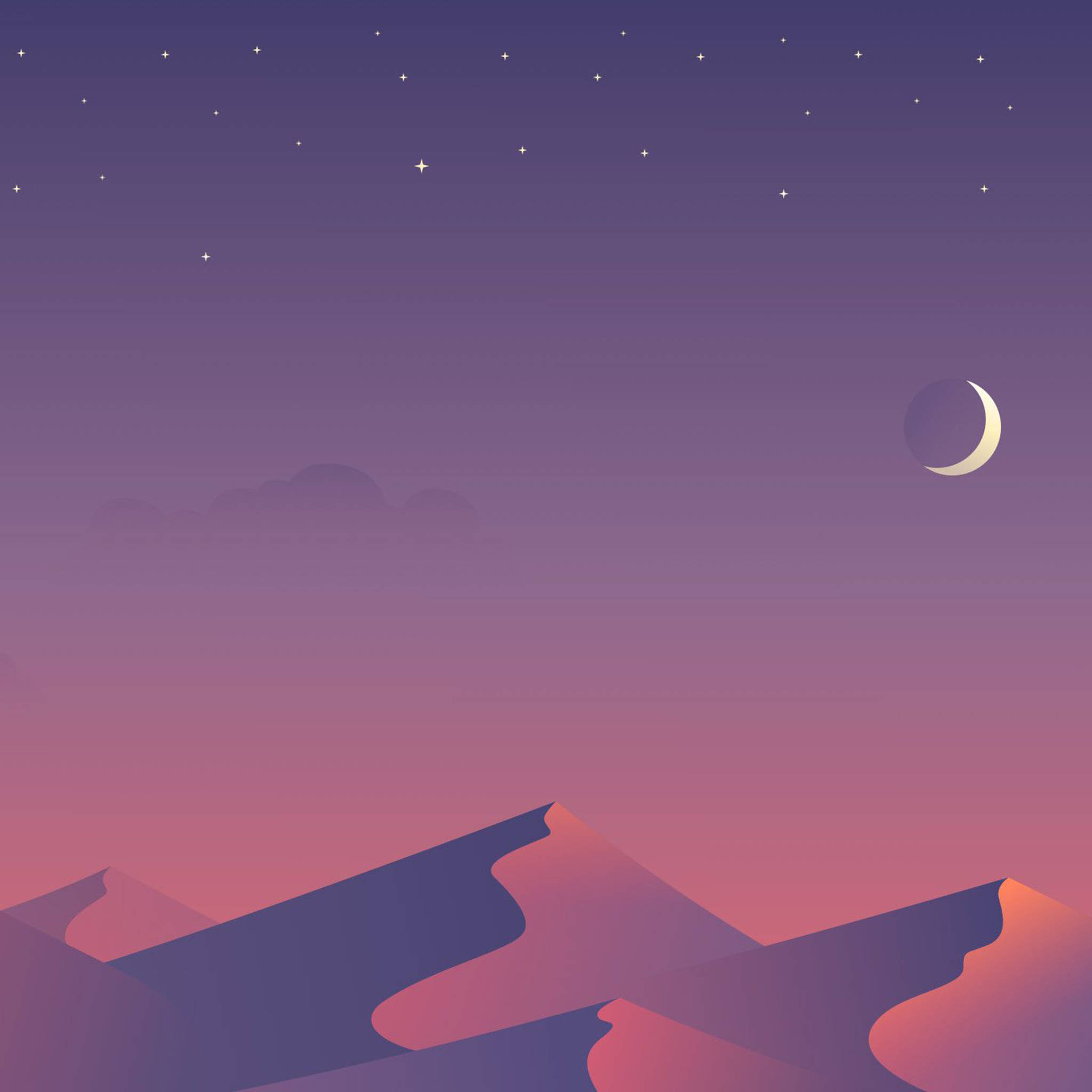 Deșert minimalist estetic pentru iPad Fundal