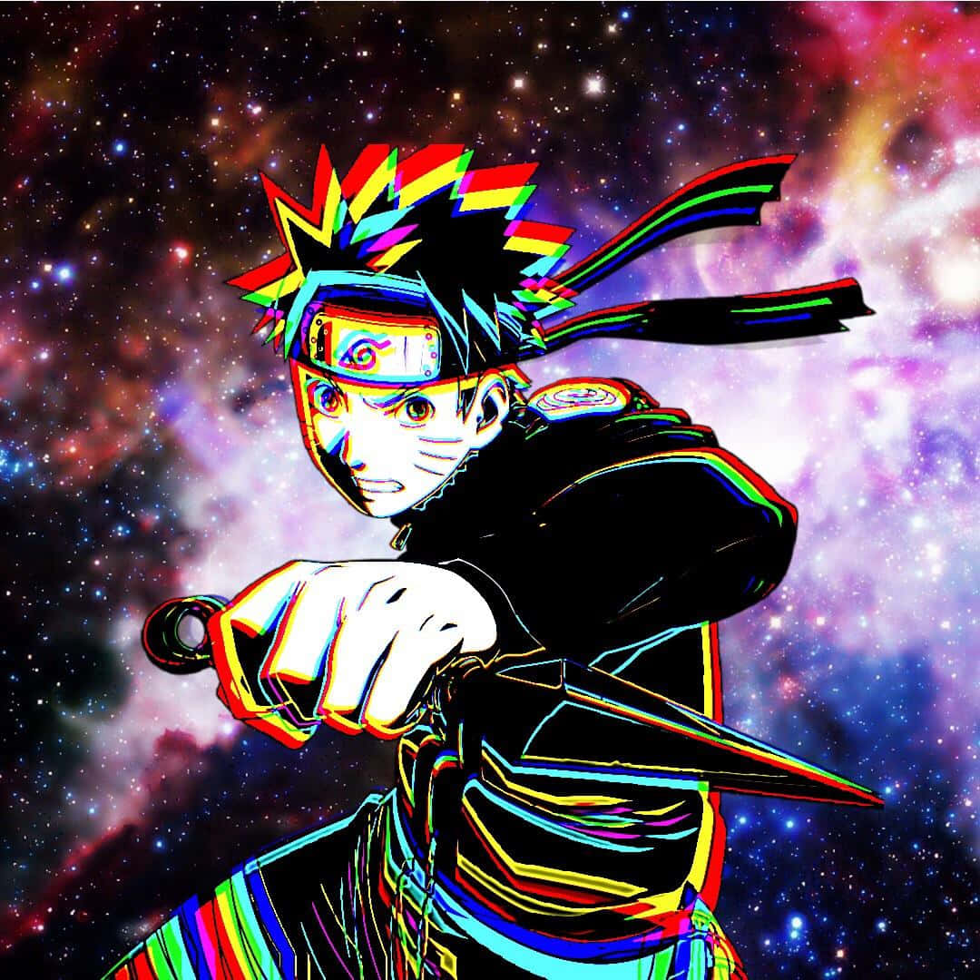 Design Art Glitch Naruto Tare Fundal