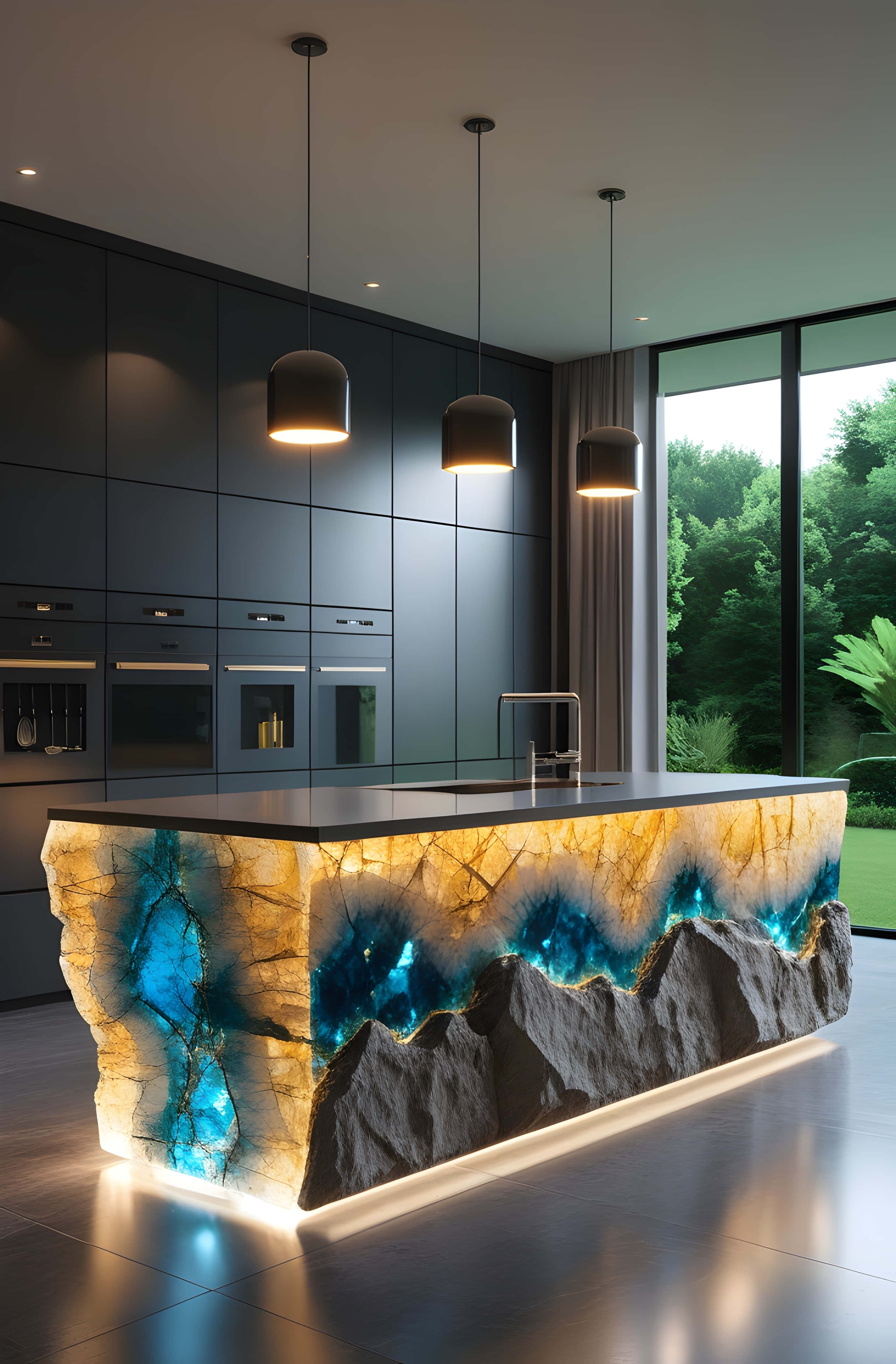 Design Bucătărie de Lux Fundal